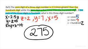 3 Unknowns Using A Linear Equation
