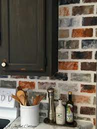 Faux Brick Wall With Joint Compound