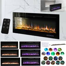 Wall Mounted Led Fireplace Electric