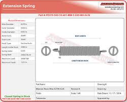 Extension Spring Design Technical Information