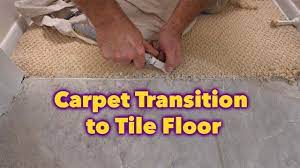 carpet to tile bathroom floor