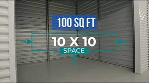 10x10 storage unit size information