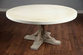 Pierre chapo, dining table model 't21d', elm, france, 1960s this round dining table is designed by pierre chapo. Round 60 Concrete And Elm Dining Table Mecox Gardens