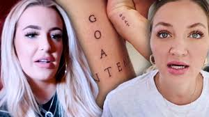 The list goes on as jake paul has a chinese symbol, a gun tattoo, a goat, a heart, a cartoon, and disney tattoos. Tana Mongeau Freaks Out Over Erika Costell Tattoo On Jake Paul S Leg Youtube