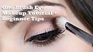 one brush eye makeup tutorial