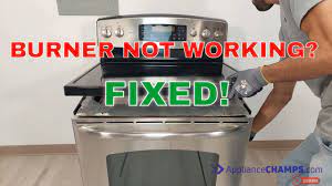 fix electric stove burner not working
