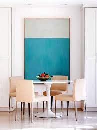 Dining Rooms With Large Scale Art
