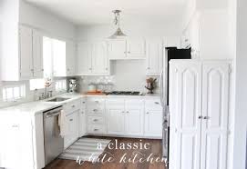 The bright white cabinet is suitable for clean and fresh kitchen design. Kitchen Remodel Ideas On A Budget Julie Blanner