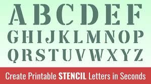 printable stencil letters free