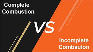 difference between complete combustion