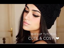 winter makeup tutorial cute cosy