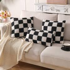 fluffy cesthetic throw pillow covers