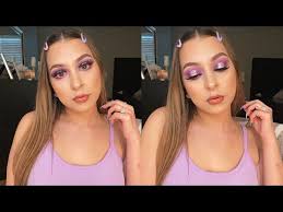 asmr purple makeup tutorial tingly
