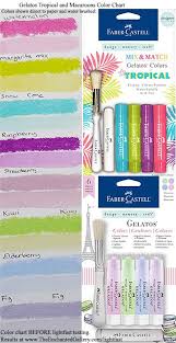 Tropical And Macaroons Gelatos Pigment Color Chart Gel