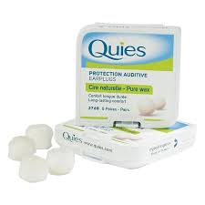 quies ear plugs natural wax 8 pairs