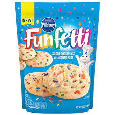 Who said the best sugar cookies only come from a bakery? Funfetti Sugar Cookie Mix Pillsbury
