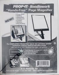 Prop It Hands Free Page Magnifier And Stand Cross Stitch