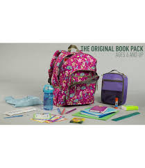 Ll bean deluxe backpack bookbag beautiful design pink. L L Bean Original Book Pack Print