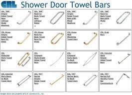 Shower Door Towel Bars