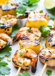 shrimp kabobs with pineapple