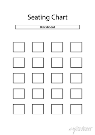 clroom seating chart blank template