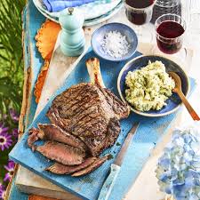 tomahawk steak with whipped blue cheese