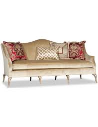 A bare sofa is like an undressed salad: Traditional Camel Back Sofa