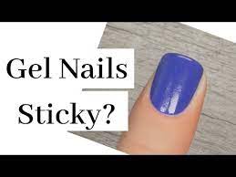 gel nails still sticky after curing