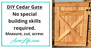 How To Build A Cedar Gate Acre Life