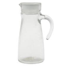 32 Oz Pitcher Clear Glass With Lid
