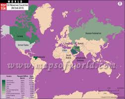 Oil Reserves Countries In World Top Ten