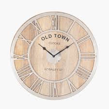 Old Town Mango Wood And Nickel Round