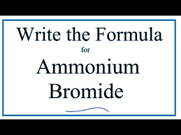 the formula for ammonium bromide