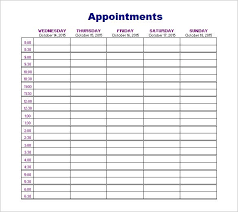 Book appointment designed by patrick monkel. Appointment Schedule Templates 11 Free Word Excel Pdf Formats Samples Examples Forms