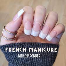 how to do french tips with dip powder