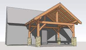 12 16 king post plan timber frame hq