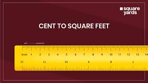 convert cent to square feet 1 cent to