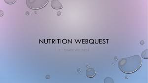 nutrition webquest