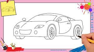 Dessin voiture facile 3 - Comment dessiner une voiture FACILEMENT - YouTube