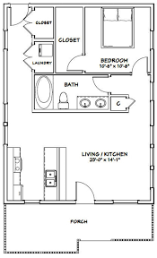 24x32 House 1 Bedroom 1 Bath 768 Sq Ft