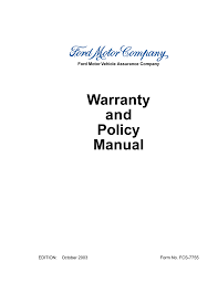 Warranty And Policy Manual Manualzz Com