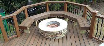 a fire pit on my composite decking
