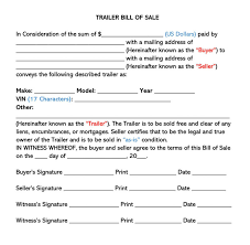 free trailer bill of forms how to