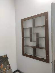 sliding wooden glass wall mounted