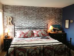 faux brick walls brick wall bedroom