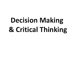 Decision Making   