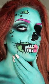 pop art zombie makeup pop art zombie