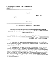 child support agreement templates