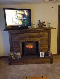 Pallet Fireplace With Tv Stand Easy