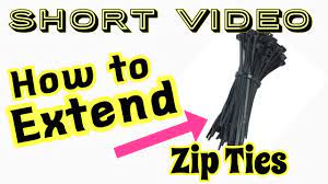 make zip ties longer